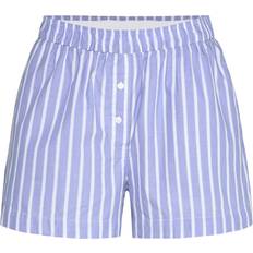 Relaxed Cotton Boxer Shorts - Blue