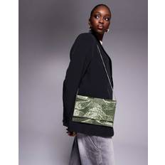 Green Clutches True Decadence Sequin Pattern Envelope Clutch Bag - Green