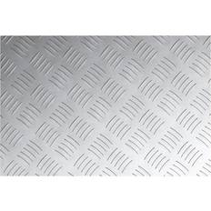 Rubber Stair Carpets Borough Wharf Rubber 70 x 50 x 0.3 cm Non-Slip Stair Treads - Silver, Grey