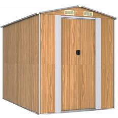 Dakota Fields Ashi 6 ft W x 9 ft D Galvanised Steel Apex Garden Shed 192cm W x 274cm D x 223cm H (Building Area )