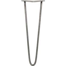 Black Table Legs Symple Stuff Hairpin Legs 2 Prong 10Mm Black 40.64cm H x 11cm W x 8cm D Table Leg