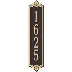 Facade Numbers Whitehall 19-in H x 19-in W Bronze/Gold Aluminum Address Plaque