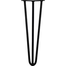 Black Table Legs Symple Stuff Hairpin Legs 12Mm Black 40cm H x 11cm W x 8cm D Table Leg