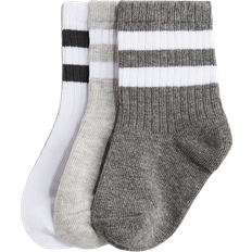 H&M Socks 3-pack - Grey/White (1248021005)