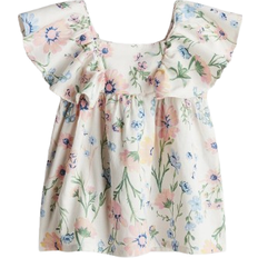 H&M Kleid mit Volants - Cremefarben/Geblümt (1282974001)