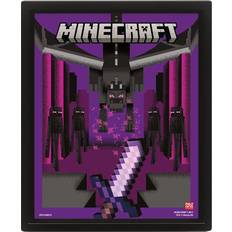 Pyramid International Minecraft Lenticular Ender Dragon Duel Poster
