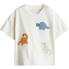 H&M Appliquéd T-shirt - White
