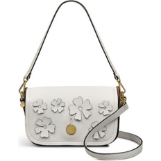 Florals Crossbody Bags Radley Cutwork Floral Small Flapover Crossbody Bag - White
