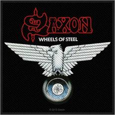 Fabrics Saxon Wheels Of Steel Woven Patch One Size Black/White Fabrics