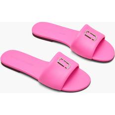 Pink Slides Marc Jacobs The Snapshot Slide Sandals - Bow Pink