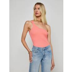 Orange Bodysuits L'agence Cassidy One-Shoulder Bodysuit - Coral