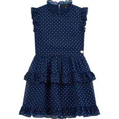 Vestidos Guess Vestido De Ceremonia Sin Mangas Para Nièa Chiffon - Bleu