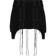 Elastane/Lycra/Spandex Skirts Helmut Lang Aviator Mini Skirt - Black