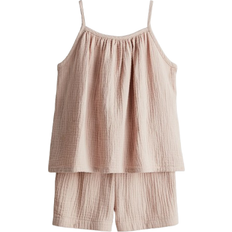 116 Övriga sets H&M Flicka 2-Piece Cotton Muslin Set - Ljus Dimrosa