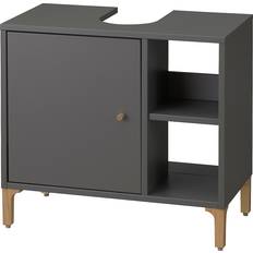 IKEA Tvättställsunderskåp Med Dörr Grå 60 x 55 x 32 cm