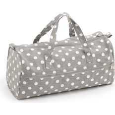 Yarn Bags Hobby Gift Grey Linen Polka Dot Craft Project Long Bag