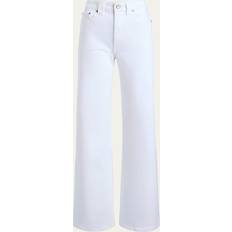 Dane Mid-Rise Wide-Leg Jeans - White