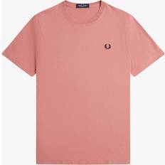 Fred Perry Rosa Kläder Fred Perry Rosa T-shirt Med Rund Halsringning