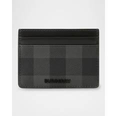 Wallets & Key Holders Burberry Check Card Case - Charcoal