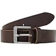 Jack & Jones Ledergürtel Casual Klassiskt Bälte i Äkta Läder Brown