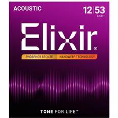 Elixir 16052 Acoustic Phosphor Bronze with Nanoweb Coating Light