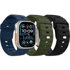 MoKo 3Pack Ocean Band Compatible With Apple Watch Ultra 2 Strap 49mm 46mm 45mm 44mm 42mm