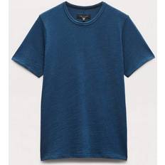 Topp Herr T-shirt Med Rund Halsringning - Blue