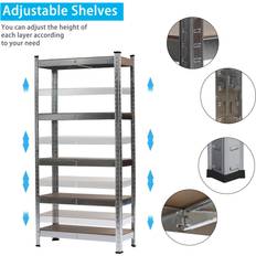 Temu Garage Storage Shelves 90 x 40 x 180 cm Shelving System