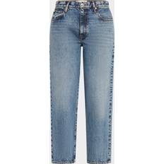 Vintage Inspirerade Jeans Med Kontrastsömmar - Blå