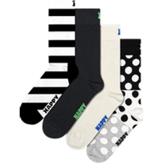 Happy Socks 4-Pack Mix - Black/White