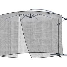 Garden Umbrella Mosquito Net 3.5m Black