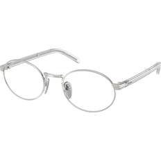 Briller & Læsebriller Prada PR B55V 1BC1O1 49 Briller Kvinder Silver 49mm
