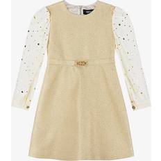 Versace Girls Gold Silk Star Dress - Gold