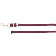 Horse Leads Norton Vague Lead Rope - Burgundy/Silver Colour