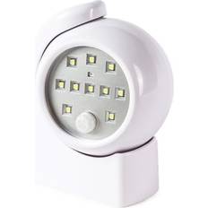Festive Lights White Outdoor Security Pack of 1 Wall light