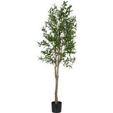 Stone Artificial Plants Relaxdays Olive Tree 180 cm Tall Plastic Stone Artificial Plant