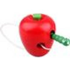 Apple And Its Worm For Learning To Lace Montessori Game