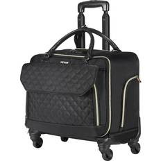 VEVOR Rolling Laptop Taske 17.3 Tommer Med Hjul - Sort Guld