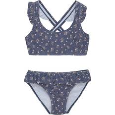 Gula Bikinis Barnkläder Color Kids Bikini with Short Skirt AOP - Bleu