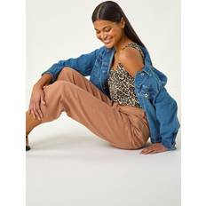 Natural Tank Tops Roman Animal Print Textured Vest Top - Natural