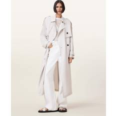 Yellow Coats AllSaints Linnie Trench Coat - White