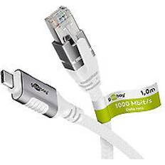 Goobay USB-C 3.1 till RJ45 Ethernet-kabel 10m