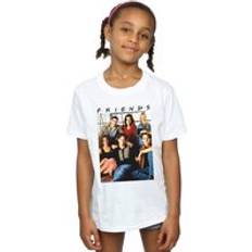 Friends Group Photo Window Cotton T-Shirt - White