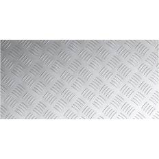 Rubber Stair Carpets Borough Wharf Rubber 70 x 50 x 0.3 cm Non-Slip Stair Treads - Silver, Grey