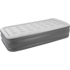 High Raised Twin Airbed Built In Pump Grey