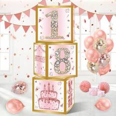Shein Pink Happy Birthday Paper Surprise Box 27cm
