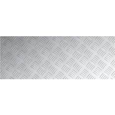 Symple Stuff 100 x 50 x 0.3 cm Non-Slip Stair Treads - Aluminium, Grey, Silver