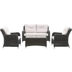 Garden & Outdoor Furniture Pretty Secrets Windsor with Cushions - Grey Outdoor Lounge Set