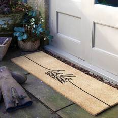 Hello Sunshine Coir Doormat 90 x 60 cm 40cm W x 120cm L