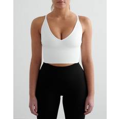 aim'n White Shape Seamless Cross Back Bralette - White